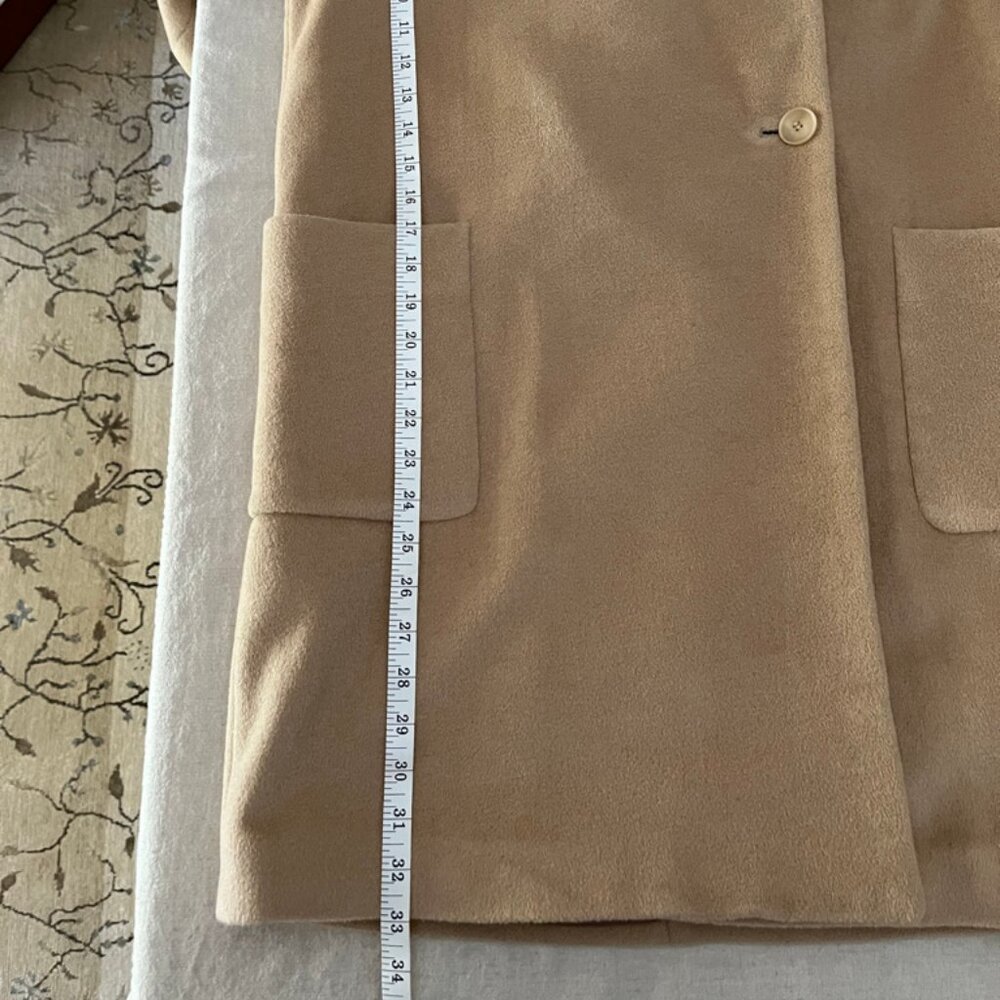 Hilary Radley Angora/Wool Blend Coat - Light Camel Colour - Size 6 / Medium - Picture 9 of 16